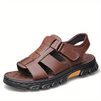 Men's Adjustable Hook and Loop Sandals