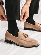 Men's Apron Toe Slip-on Loafers