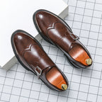 Men's Brogue Monk Strap Shoes