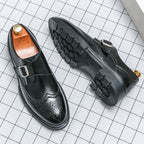 Men's Brogue Monk Strap Shoes
