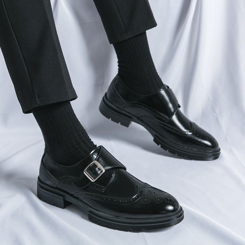 Men's Brogue Monk Strap Shoes