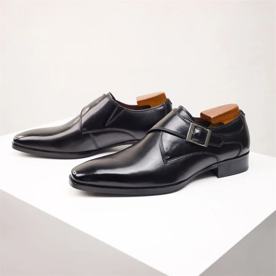 Men's Buckle Monk Shoes
