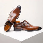 Men's Buckle Monk Shoes