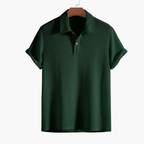 Men's Buttoned Polo and Shorts Set
