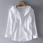 Men's Button-Up Hooded Shirt