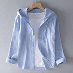 Men's Button-Up Hooded Shirt