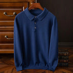 Men's Buttoned Polo Jumper