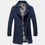 Men's Buttoned Trench Coat