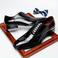 Men's Cap Toe Lace-Up Oxford Shoes