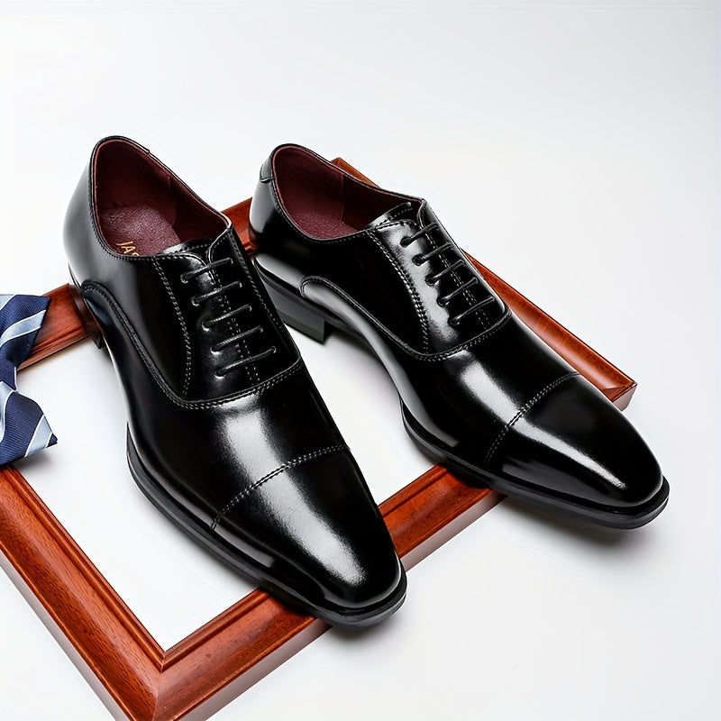 Men's Cap Toe Lace-Up Shoes