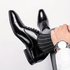 Men's Cap Toe Lace-Up Shoes