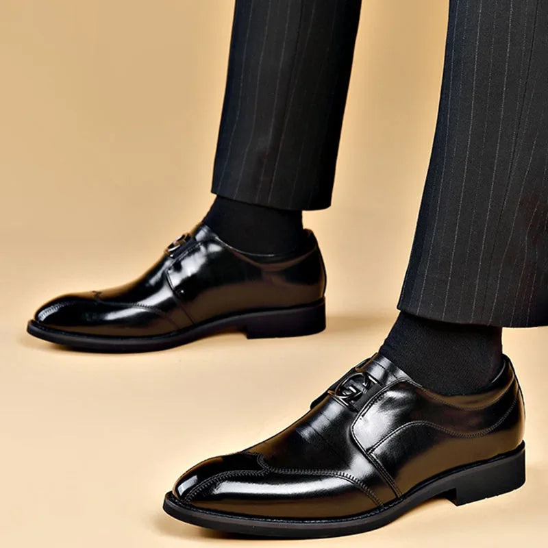 Men's Cap Toe Slip-On Shoes