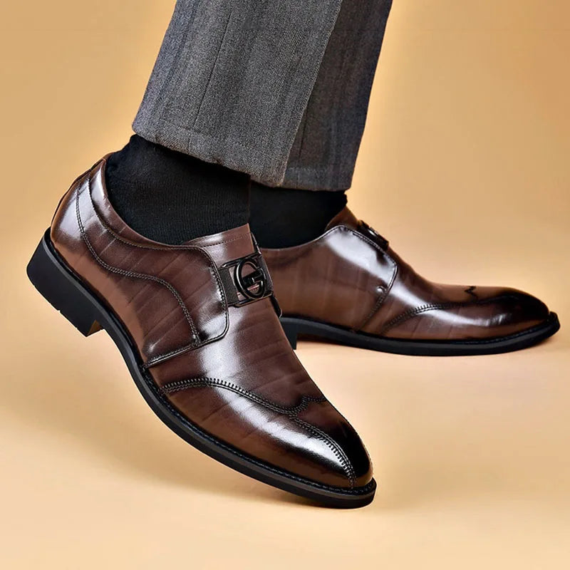 Men's Cap Toe Slip-On Shoes