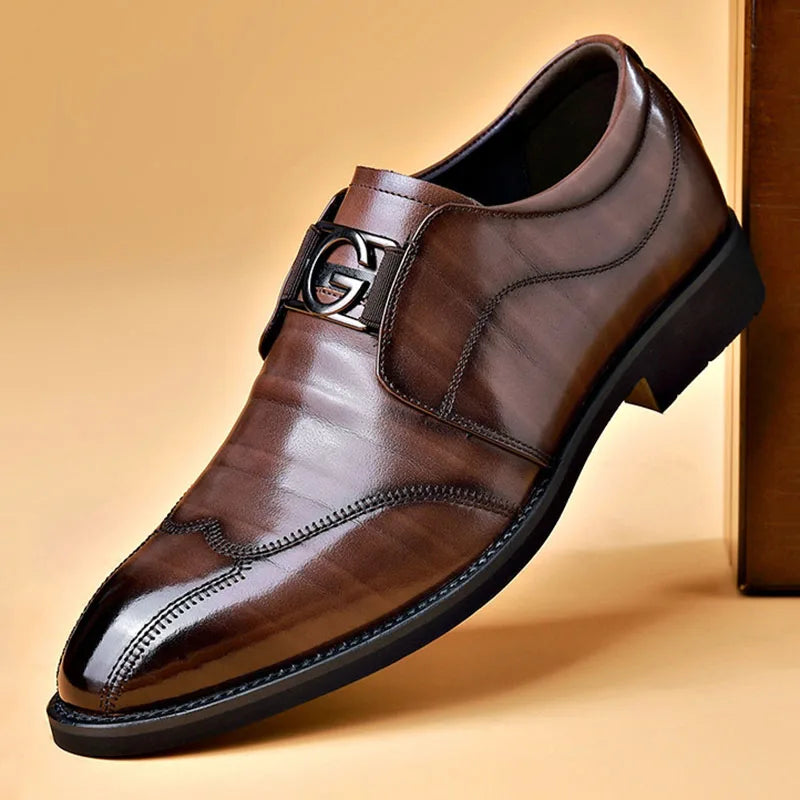 Men's Cap Toe Slip-On Shoes