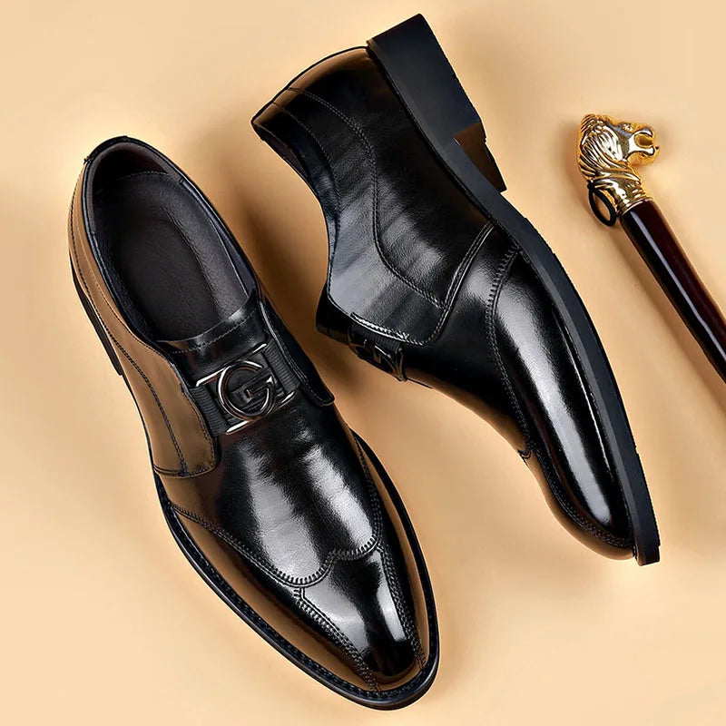 Men's Cap Toe Slip-On Shoes