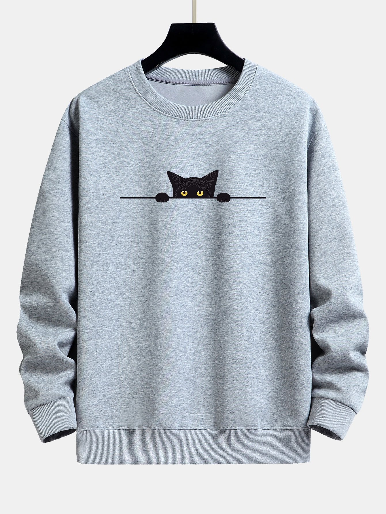 Men's Cat Print Sweatshirt