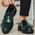 Men's Chunky Sole Buckle Loafers