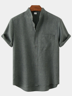 Men's Collared Shirt and Trousers Set