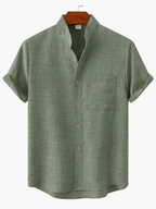 Men's Collared Shirt and Trousers Set