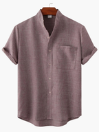 Men's Collared Shirt and Trousers Set