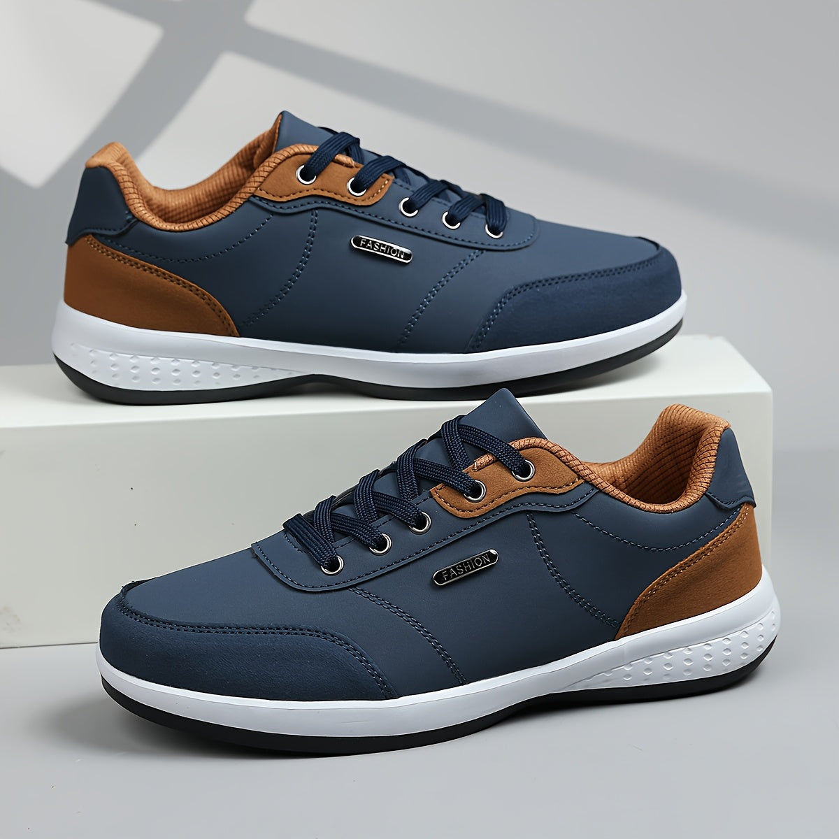 Men's Contrast Lace-Up Trainers