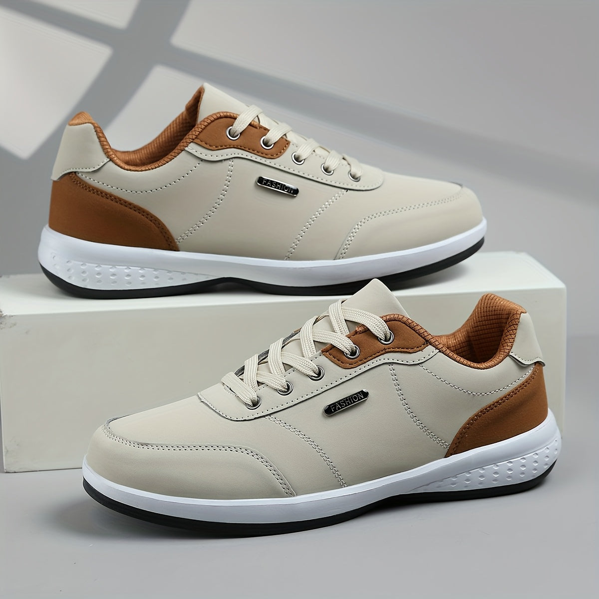 Men's Contrast Lace-Up Trainers