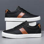 Men's Contrast Panel Lace-Up Sneakers