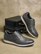 Men's Contrast Sole Derby Shoes