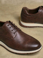 Men's Contrast Sole Derby Shoes