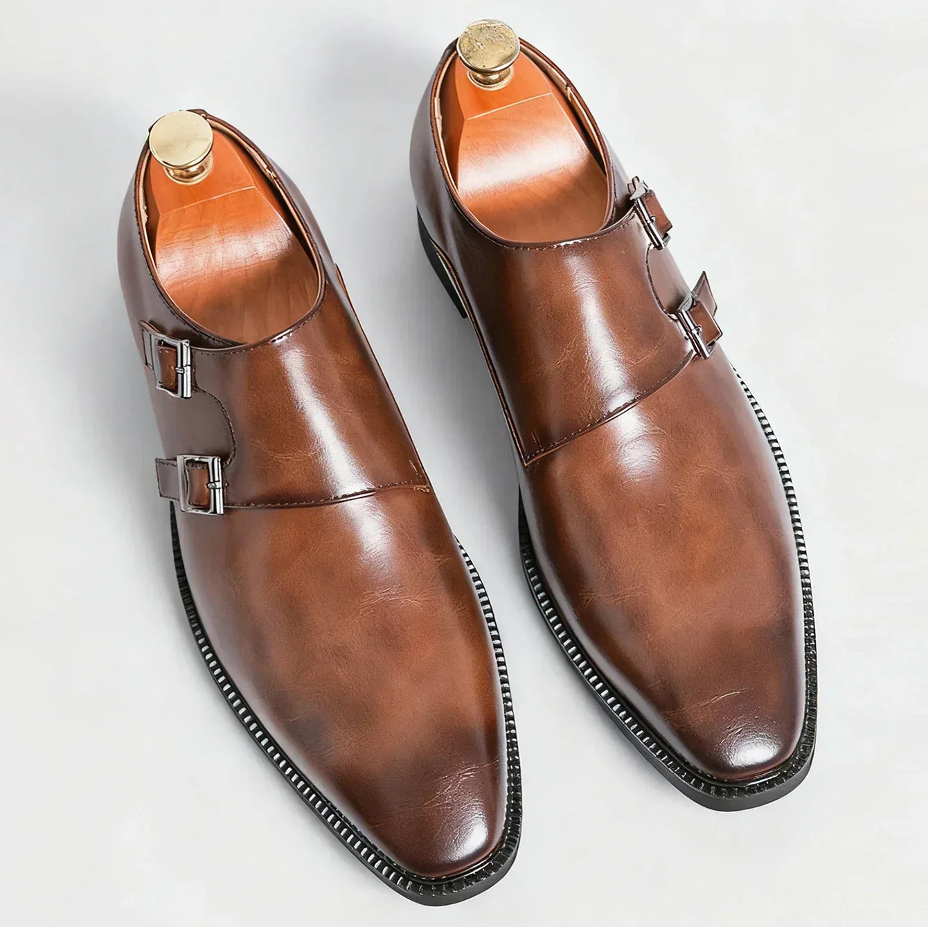 Men's Double Monk Shoes