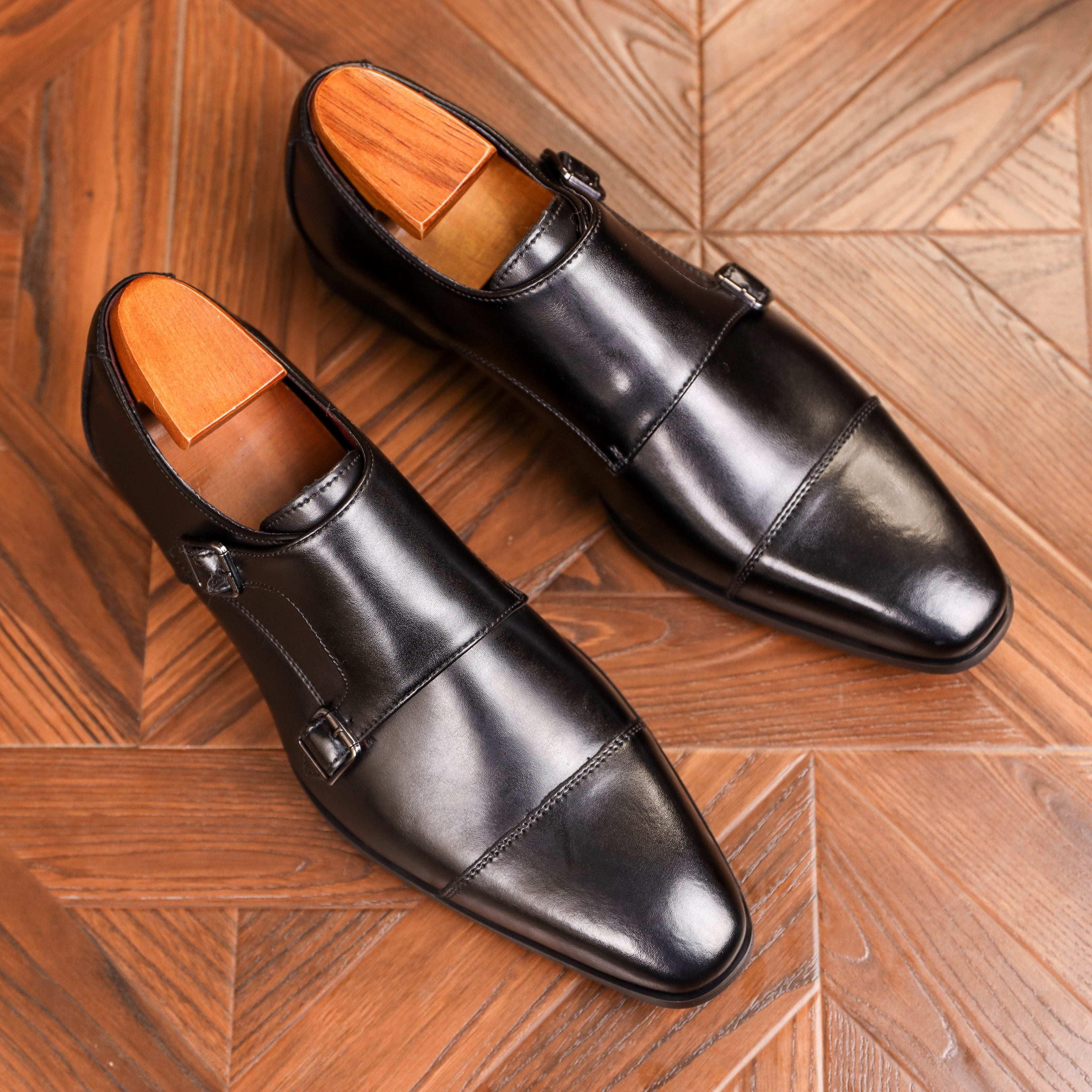 Men's Double Monk Strap Shoes