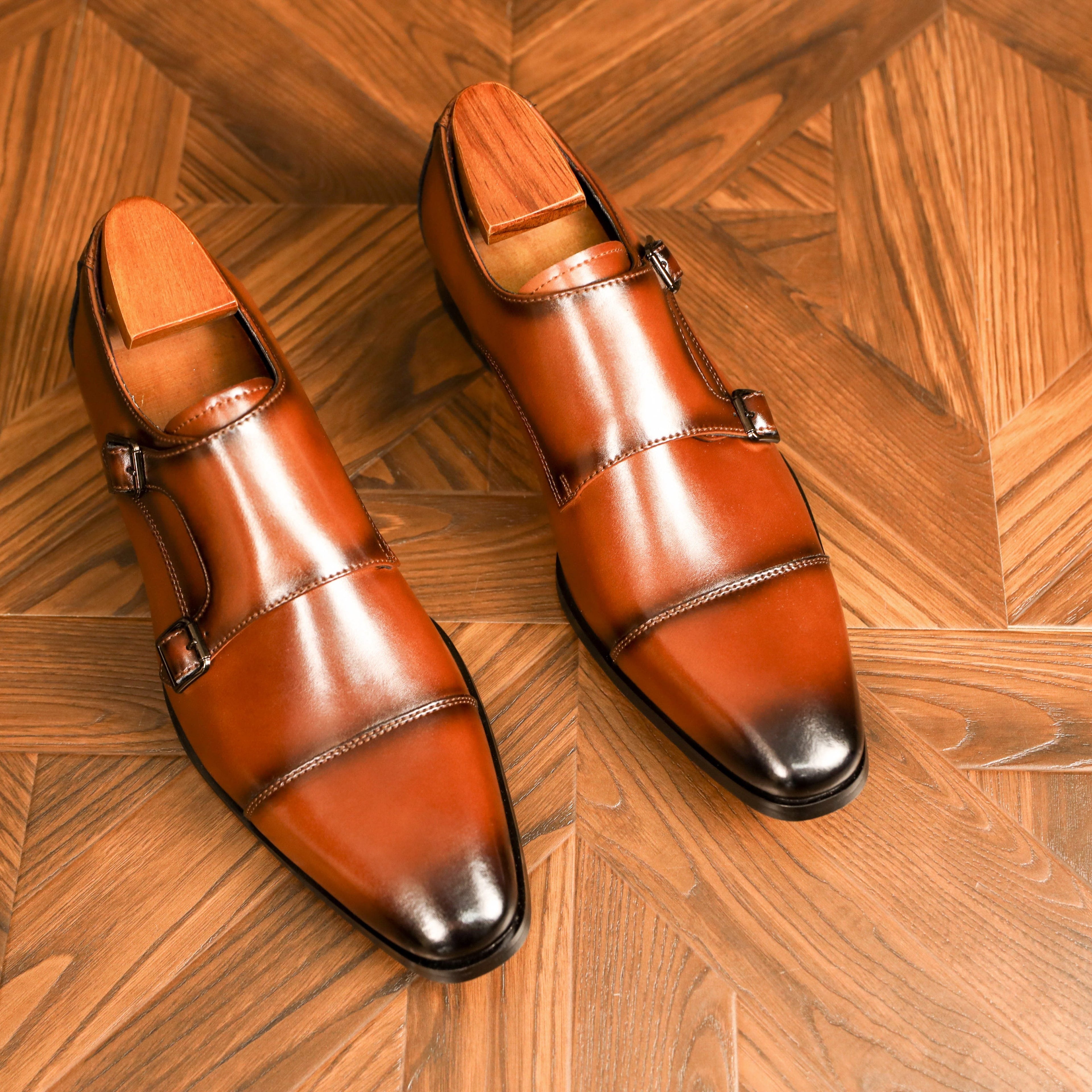 Men's Double Monk Strap Shoes