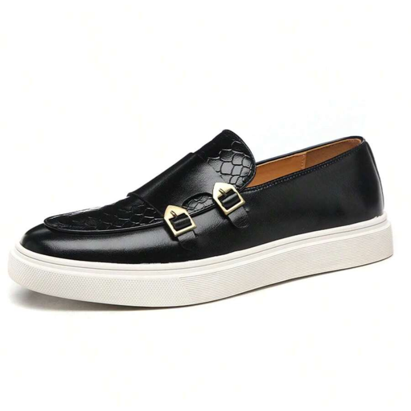 Men's Double Side Buckle Loafers
