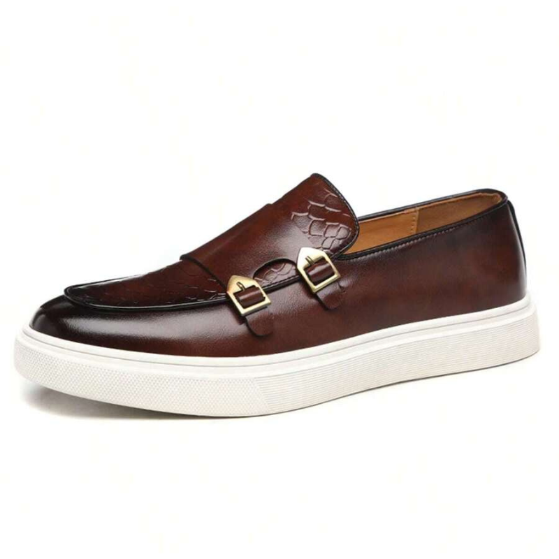 Men's Double Side Buckle Loafers