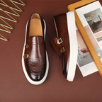 Men's Double Side Buckle Loafers