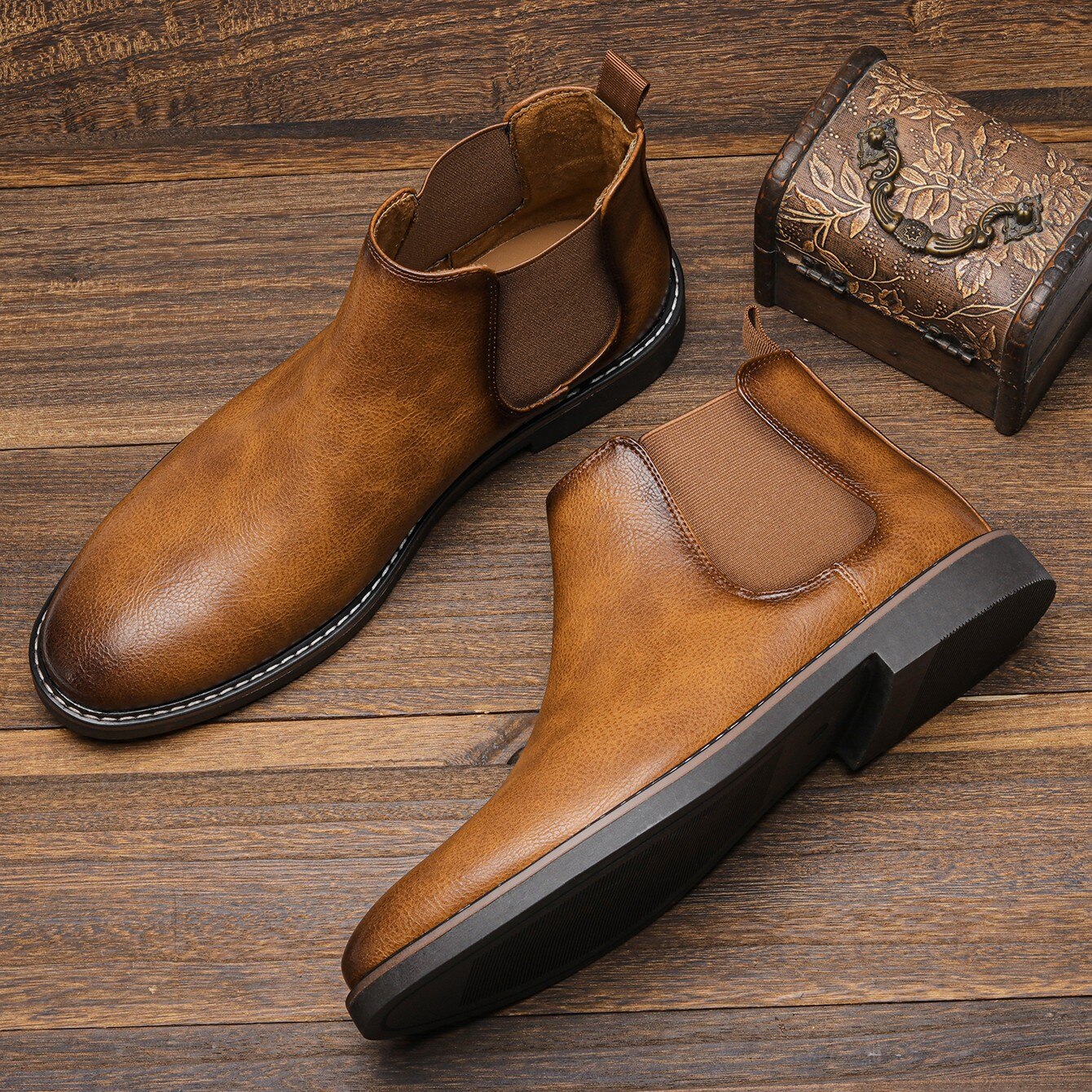 Men's Elasticated Chelsea Boots