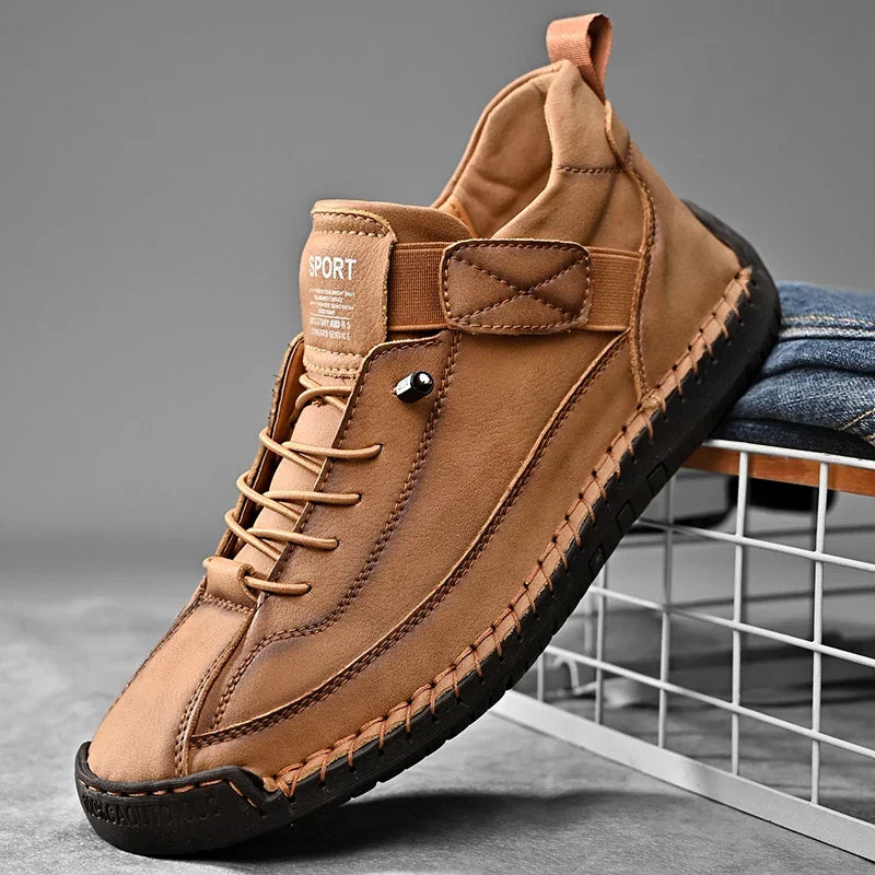Men's Elasticated Lace-Up Trainer