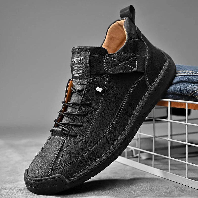 Men's Elasticated Lace-Up Trainer