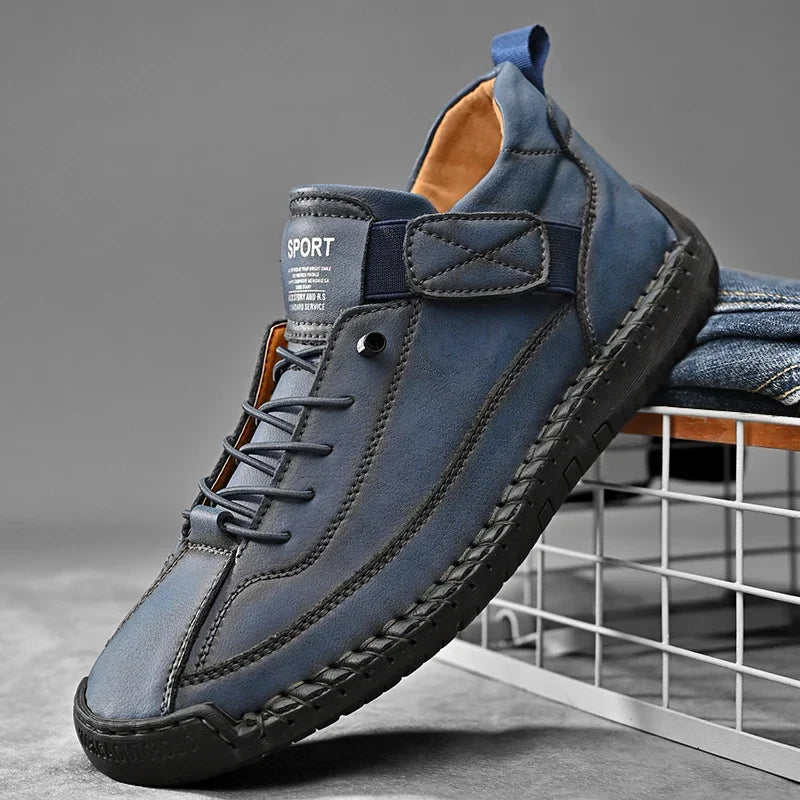 Men's Elasticated Lace-Up Trainer
