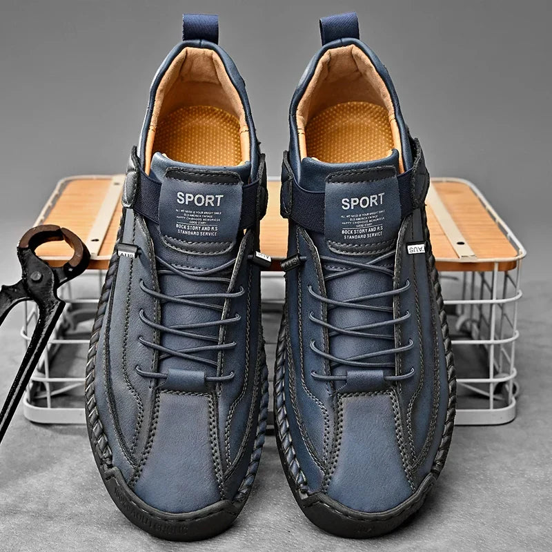Men's Elasticated Lace-Up Trainer