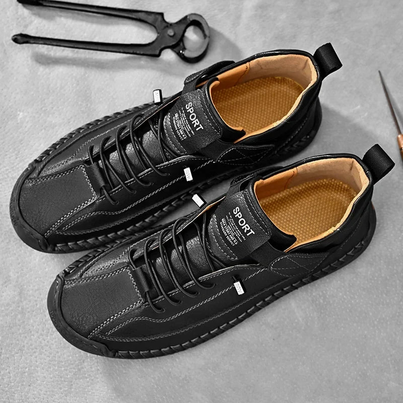 Men's Elasticated Lace-Up Trainer