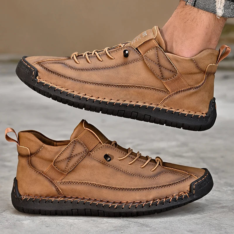 Men's Elasticated Lace-Up Trainer