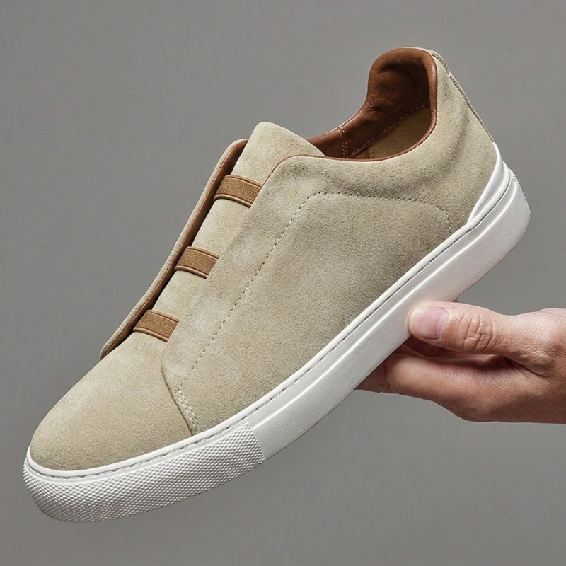 Men's Elasticated Slip-On Trainers