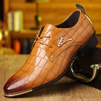 Men's Embossed Derby Shoes