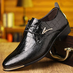 Men's Embossed Derby Shoes
