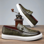 Men's Embossed Slip-On Shoes