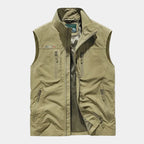 Men's High Collar Zip-Up Gilet