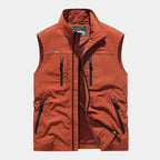 Men's High Collar Zip-Up Gilet