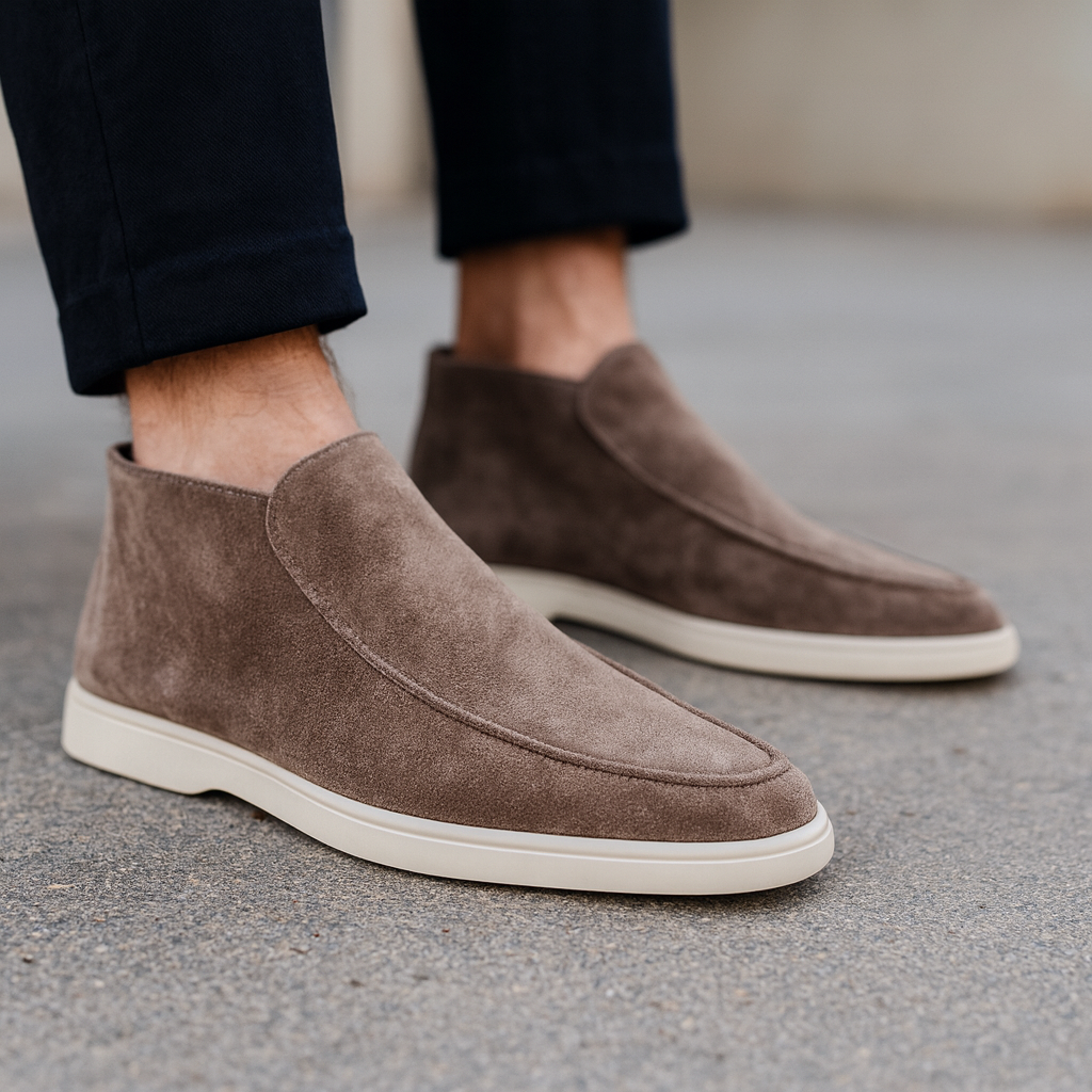 Men's High-Top Slip-On Shoes
