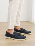 Men's Loafers with Moc Toe